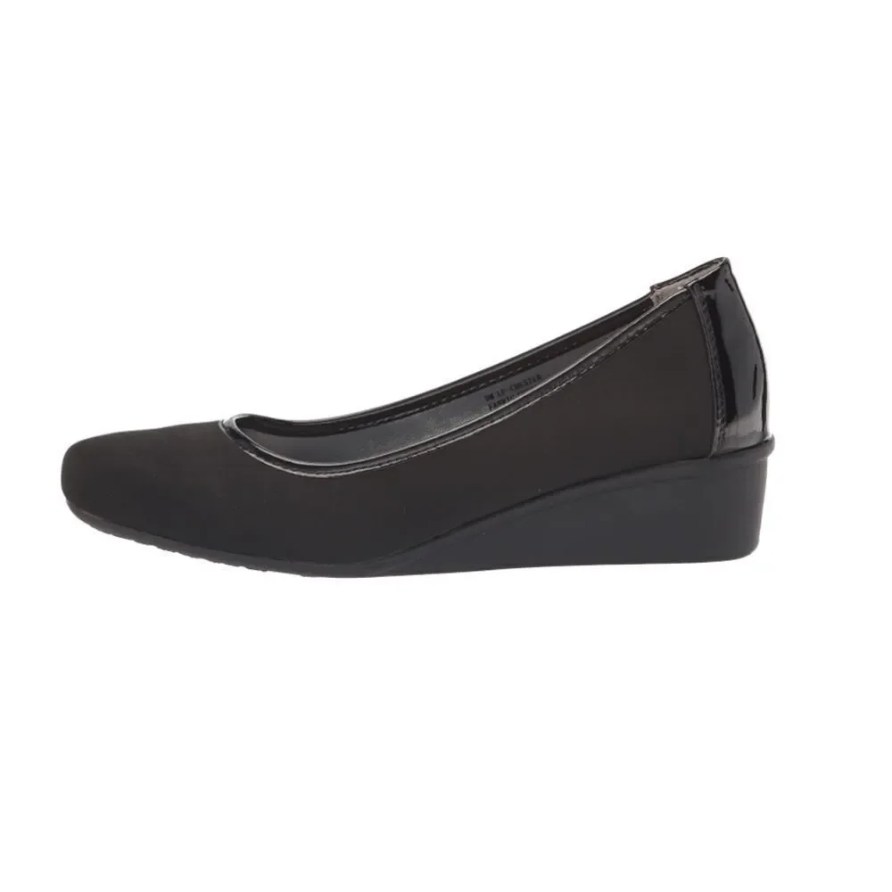 LONDON FOG Chester Neoprene Dress Wedge Size 7.5 NEW # Box 631